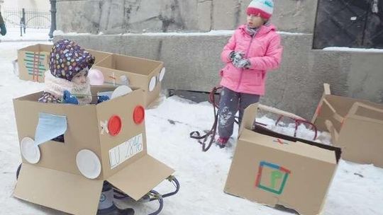 Zamienili sanki w samochody, a Żmigród w zjeżdżalnię (zdjęcia)