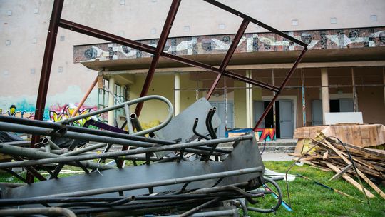 Zamojski Dom Kultury w gruzach. Trwa wyczekiwany remont [zdjęcia]