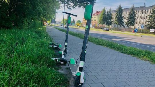 Zamość: Koniec jazdy. Hulajnogi zjeżdżają na bazę