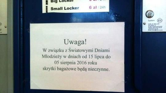 Zamykają dworcowe skrytki. Żeby nikt nie schował tam bomby