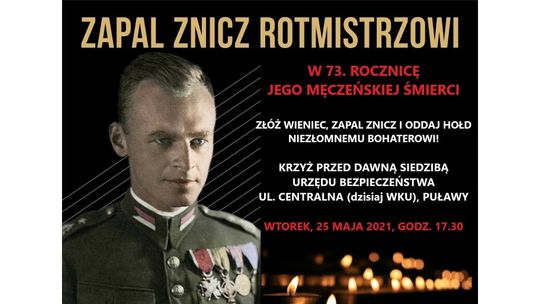Zapal znicz Rotmistrzowi - akcja w Puławach