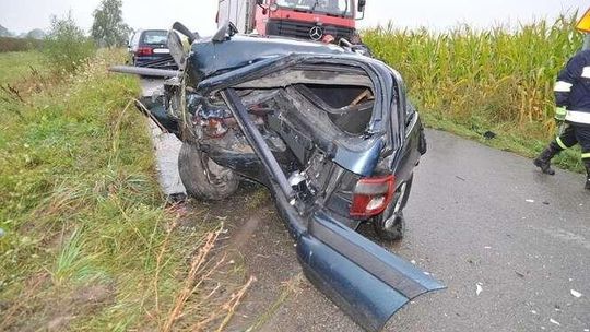 Zaparkował na poboczu, zginął. Tragiczny wypadek w pow. bialskim (zdjęcia)