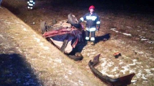 Zarajec: Wypadł z drogi i dachował. Zmarł w szpitalu