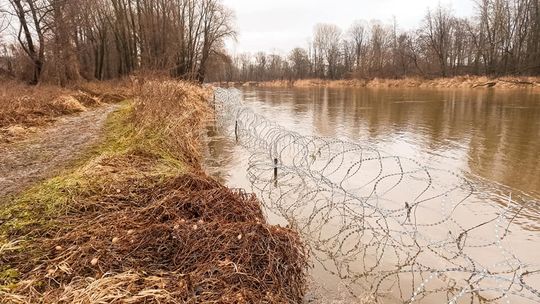 Zasieki nad Bugiem częściowo pod wodą. Co na to Ministerstwo Obrony Narodowej?
