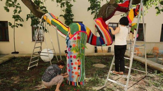 Zatkamy Puławy w Dniu Dziergania na Drutach