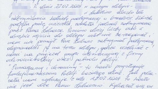 Zatrzymał złodziejkę po pracy. Dostał podziękowanie od kierowniczki sklepu