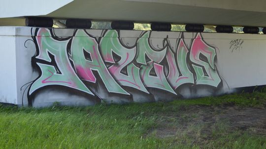 Zatrzymani na gorącym uczynku. Malowali graffiti na moście, mieli też narkotyki