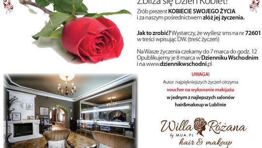 Zbliża się Dzień Kobiet. Wyślij życzenia, wygraj voucher