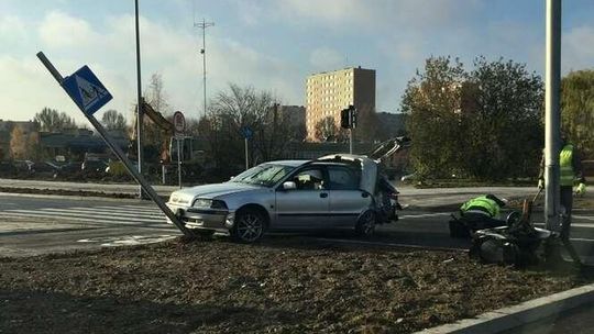 Zderzenie auta i ciężarówki. Ogromne korki na Czechowie