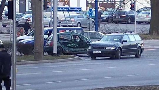 Zderzenie na Drodze Męczenników Majdanka. Moment wypadku