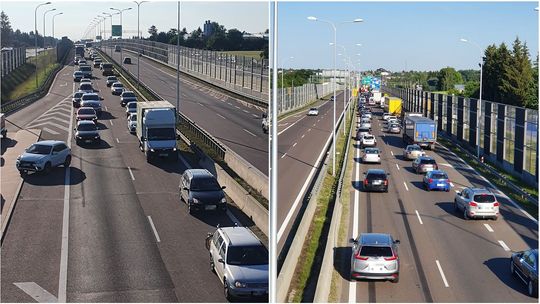 Zderzenie na wyjeździe z Lublina. Dwoje dzieci w szpitalu, długi korek samochodów