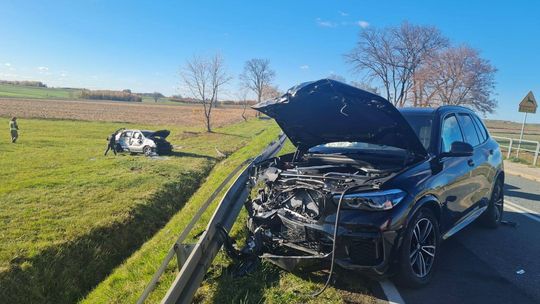 Zderzenie pięciu aut na dk 48