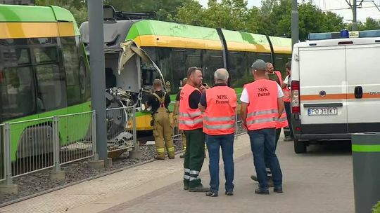 Zderzenie tramwajów w Poznaniu. Ponad 30 rannych, kilku ciężko
