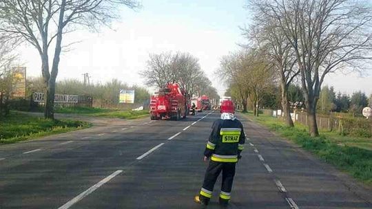 Zemborzyce Tereszyńskie. Zderzenie dwóch tirów i utrudnienia w ruchu