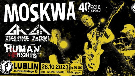 Zespół Moskwa świętuje 40 urodziny! Koncert w Fabryce Kultury Zgrzyt