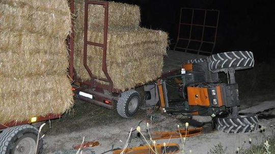 Zginął przygnieciony ciągnikiem