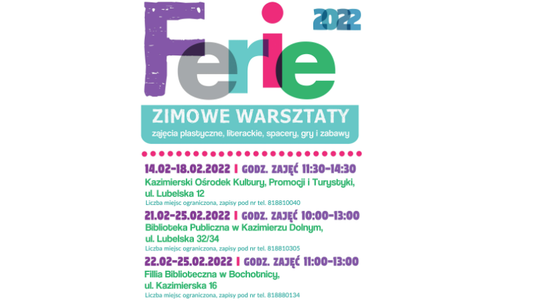 Zimowe warsztaty w Kazimierzu Dolnym