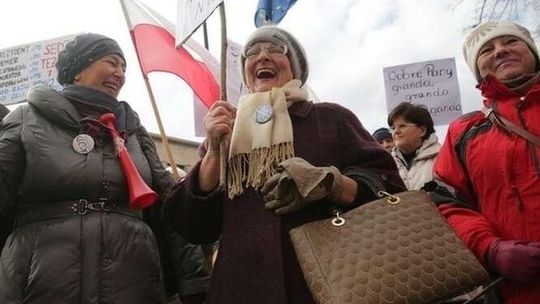 "Ziobro i Jaki razem do paki". Protest przeciwko zmianom w Krajowej Radzie Sądownictwa