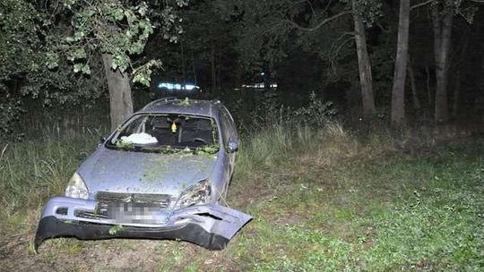 Zjechał autem z drogi, otarł się o drzewo i wylądował w rowie. Przez cukrzycę?