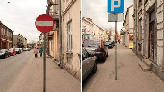 Znaki drogowe dają się  we znaki niewidomym