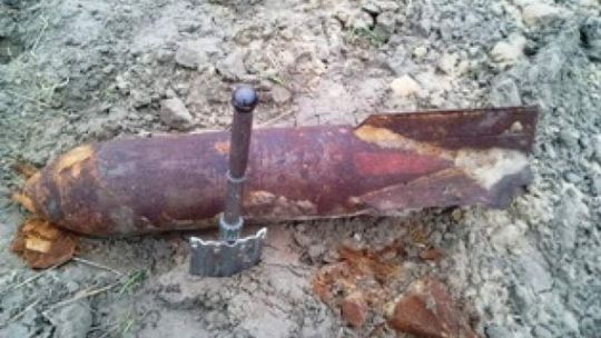 Znalazł na polu niewybuch bomby lotniczej