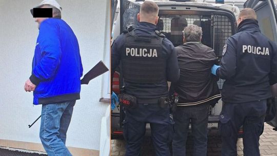 Znęcał się nad rodziną i strzelał z wiatrówki. Teraz posiedzi w areszcie