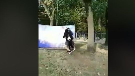 Zniszczyli baner kandydata. Nagraniem pochwalili się kolegom [wideo]