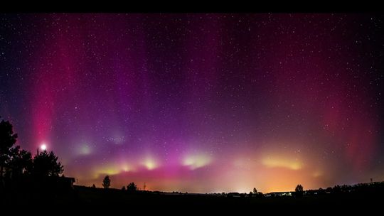 Zorza polarna widziana w powiecie puławskim