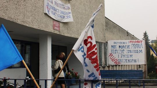 Związkowcy okupują gabinet dyrekcji szpitala