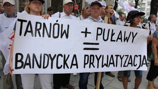 Związkowcy z Puław protestowali w Warszawie (zdjęcia)