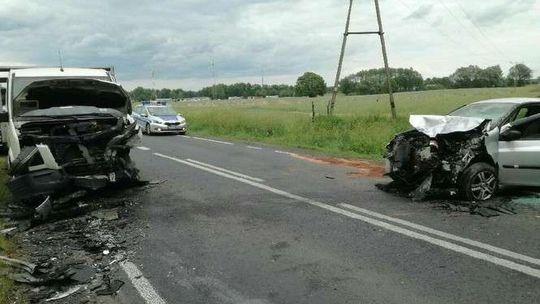 Żyrzyn: Wypadek przed rondem. Droga 824 jest zablokowana