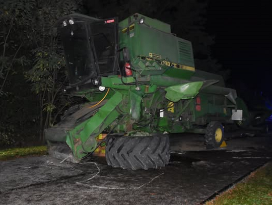 29-latek zginął po zderzeniu z kombajnem