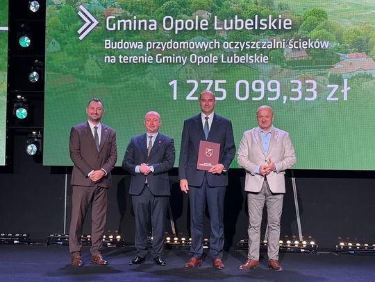 52 przydomowe oczyszczalnie ścieków powstaną w gminie Opole Lubelskie