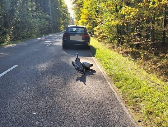 70-latek na skuterze zderzył się z BMW. Zginął na miejscu