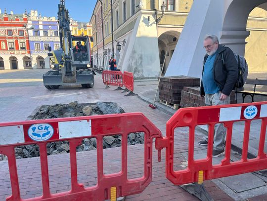 Archeolodzy weszli na Rynek Wielki. Sprawdzą, czy w sercu Zamość była studnia