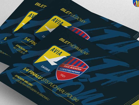 Avia – Raków. W środę rusza przedsprzedaż biletów na ćwierćfinał STS Pucharu Polski Avia – Raków. W środę rusza przedsprzedaż biletów na ćwierćfinał STS Pucharu Polski