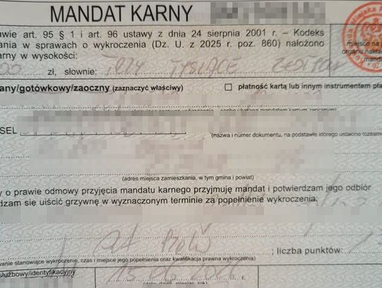 Mandat policja Chełm