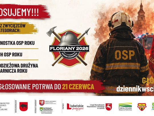 Grafika promująca plebiscyt - Floriany 2026 Dziennika Wschodniego