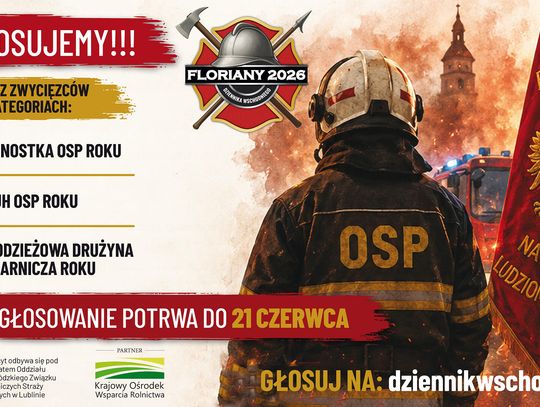 Grafika promująca plebiscyt - Floriany 2026 Dziennika Wschodniego