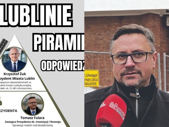 Derewenda stworzył „piramidę winnych”. Fulara: Postrzega Lublin wyłącznie w czarnych barwach