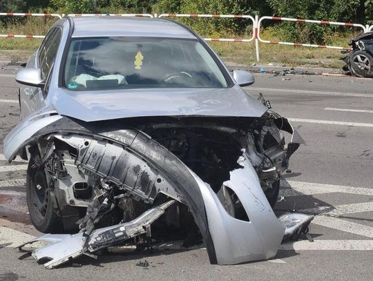 Rozbite auto policja Krasnystaw
