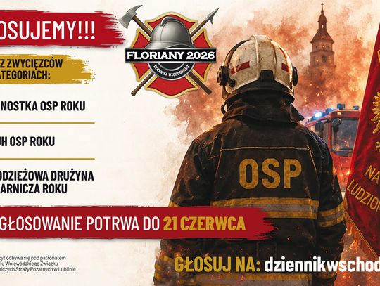 Grafika promująca plebiscyt - Floriany 2026 Dziennika Wschodniego