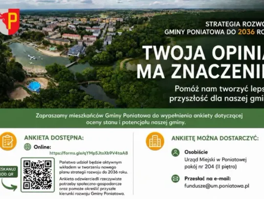 Jakiej Poniatowej chcą mieszkańcy? Ruszyła ważna ankieta. Ich głos może wpłynąć na rozwój miasta