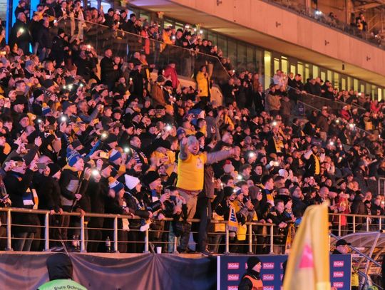 Kibice mocno wspierali piłkarzy Motoru Lublin podczas meczu z Jagiellonią Kibice mocno wspierali piłkarzy Motoru Lublin podczas meczu z Jagiellonią