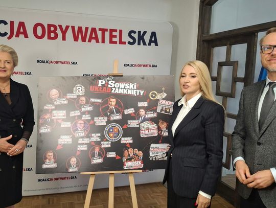 Politycy KO prezentują „PiS-owski Układ Zamknięty”