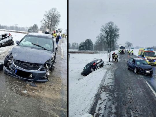 kolizja na DK19, uszkodzone samochody
