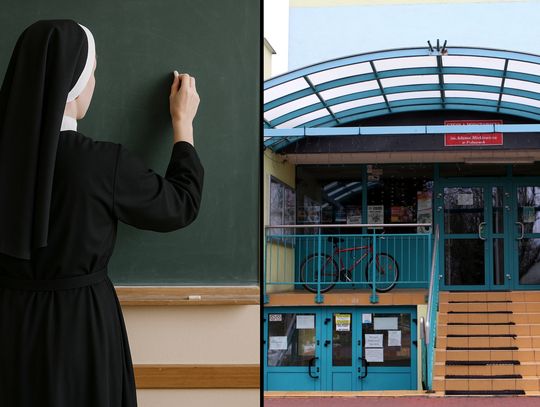 zakonnica przy tablicy