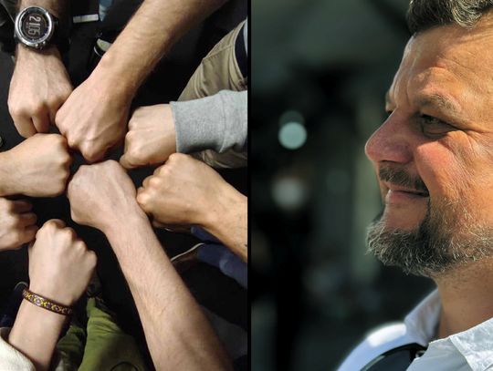 ręce, gest jedności, Grzegorz S. Kornet