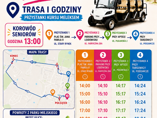 Na Senioralia bez samochodu. W Opolu Lubelskim będzie można dojechać meleksem