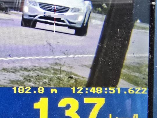 O 87 km/h za szybko w terenie zabudowanym. Stracił prawo jazdy na trzy miesiące